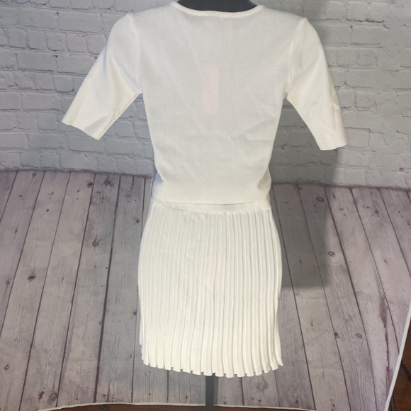 NWT  NICHOLE LYNEL MINI WHITE SKIRT SET - Picture 7 of 10
